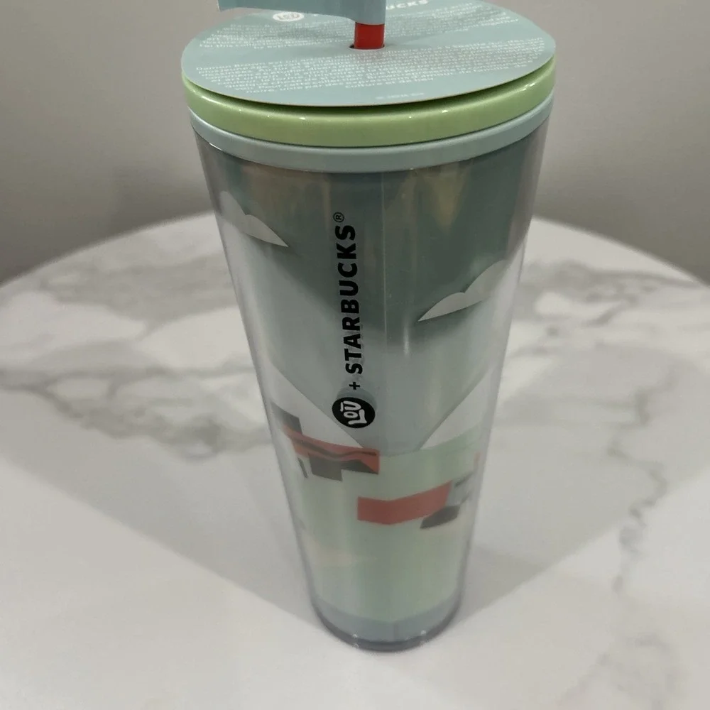 Starbucks+Lou Cold‎ Cup w/Straw 2024 Creative Lou Collection 24 oz NEW!!!